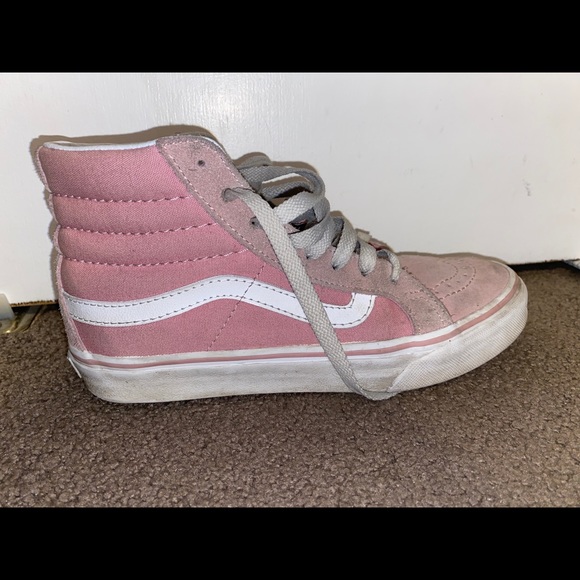 light pink canvas vans
